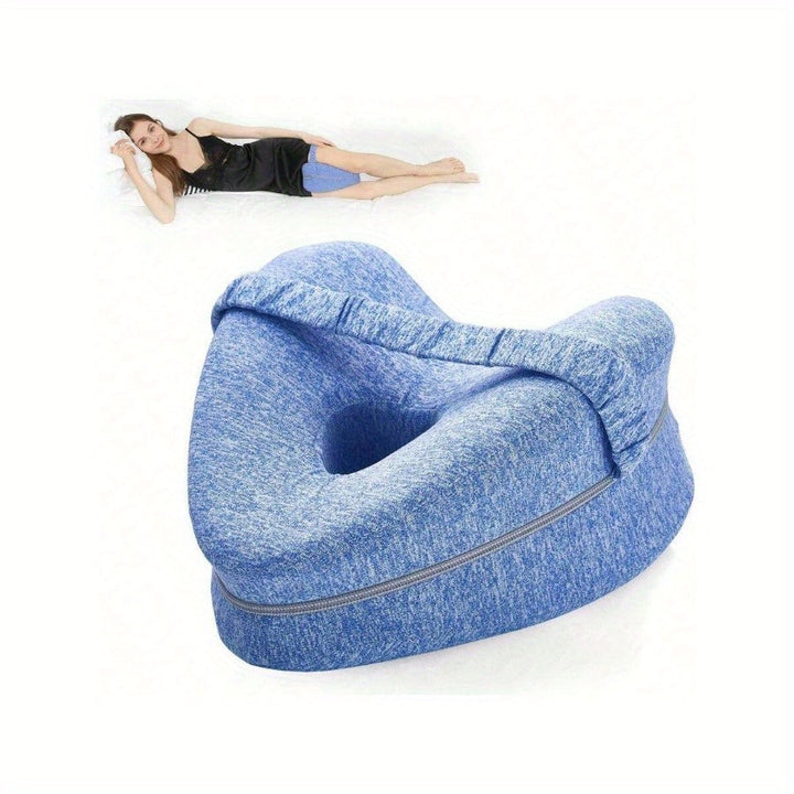Ergonomisk knestøtte for side-sovende – Støttende minneskum med Washae-cover