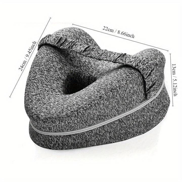 Ergonomisk knestøtte for side-sovende – Støttende minneskum med Washae-cover