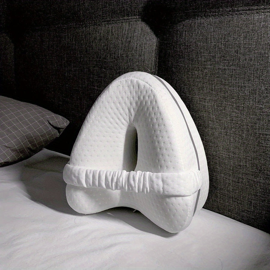 Ergonomisk knestøtte for side-sovende – Støttende minneskum med Washae-cover