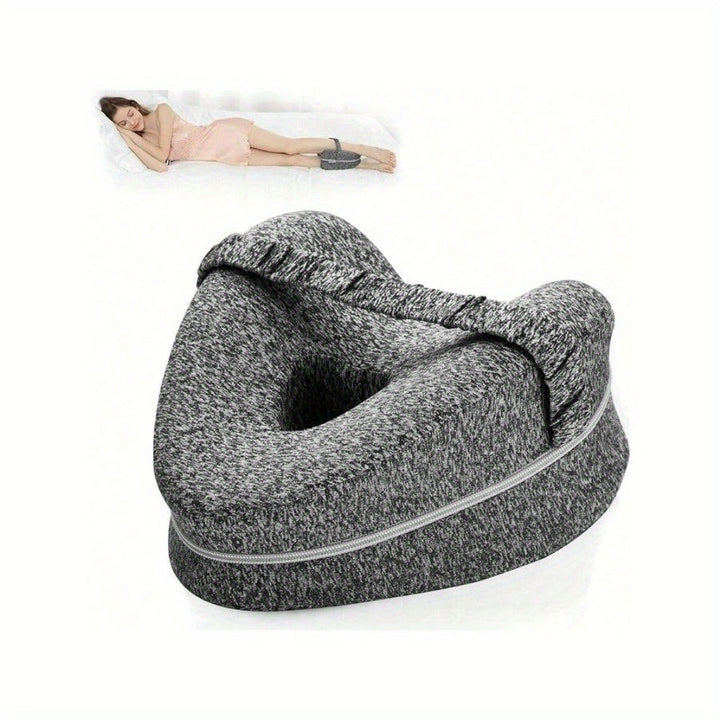 Ergonomisk knestøtte for side-sovende – Støttende minneskum med Washae-cover