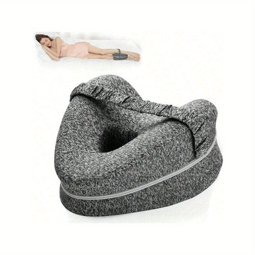Ergonomisk knestøtte for side-sovende – Støttende minneskum med Washae-cover