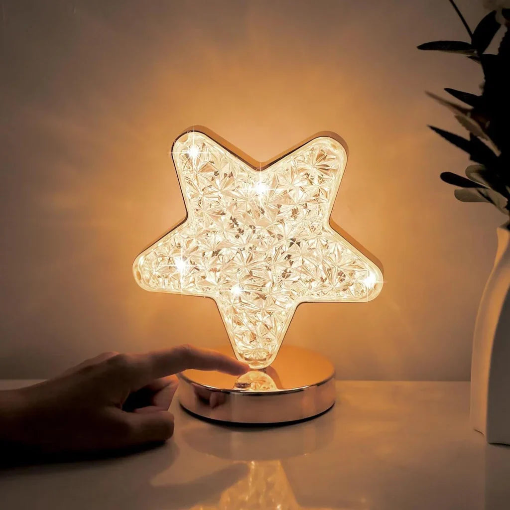Magisk Krystallbordlampe med Dimmer - Celestia | Skanto