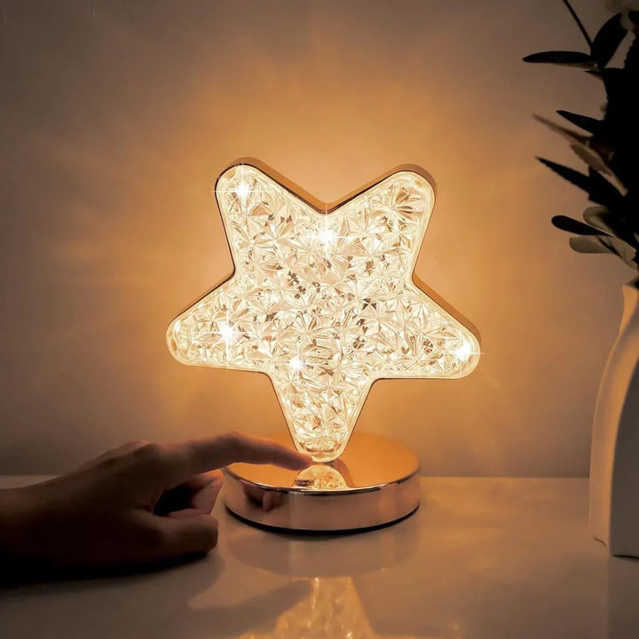 Magisk Krystallbordlampe med Dimmer - Celestia | Skanto