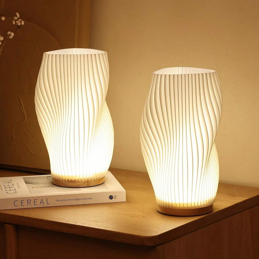 Skanto | Wavecrest Lamp – Elegant USB-drevet dimbar bordlampe