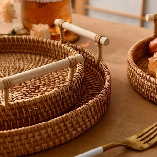 Skanto | EcoRiva - Vevd Rattan Serveringsbrett