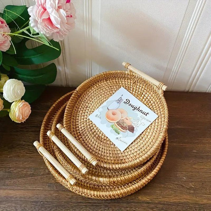 Skanto | EcoRiva - Vevd Rattan Serveringsbrett