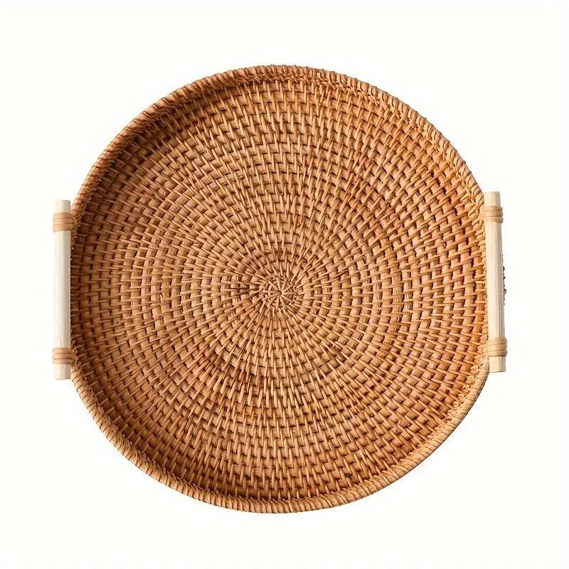 Skanto | EcoRiva - Vevd Rattan Serveringsbrett