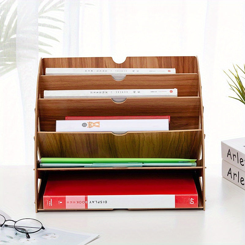Skanto | Treskrivebord Organizer med 5 Lag – Vifte Design MDF