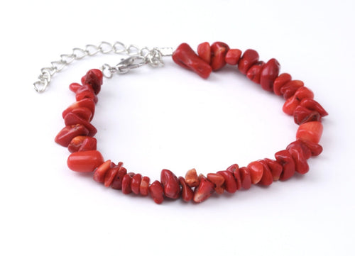 Elegant rød korallarmbånd | Perfekt for hverdag Skanto
