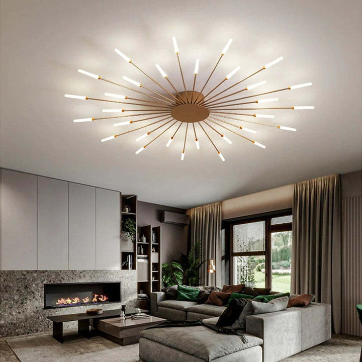 Skanto | Moderne Fyrverkeri-Stil Taklampe – Dekorativ LED Belysning for Stue, Soverom & Spisestue