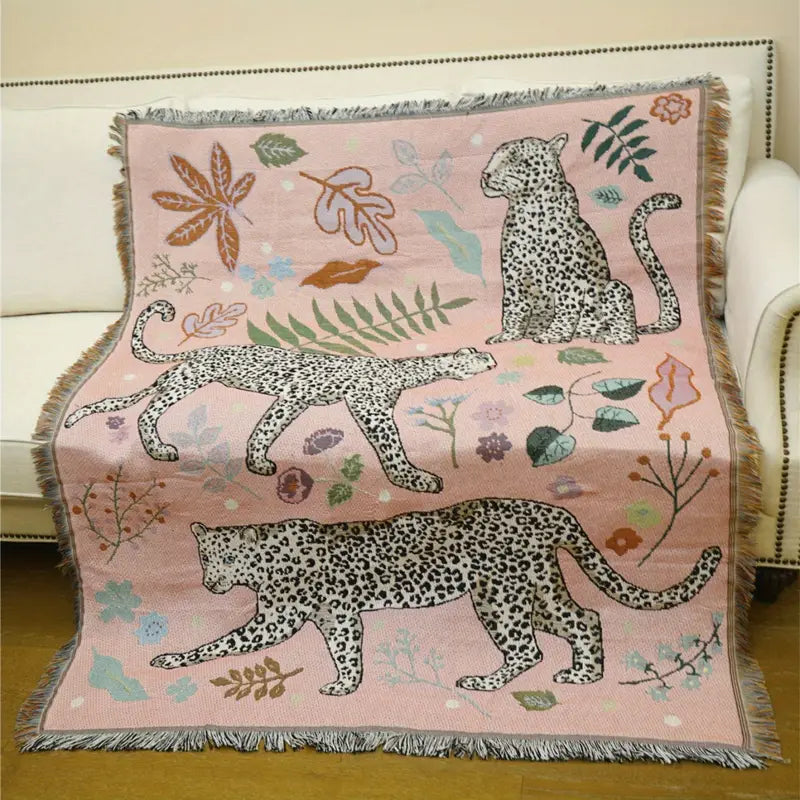 Boho Luxe Tiger Bomullteppe - Eleganse og Komfort For Ditt Interiør Skanto