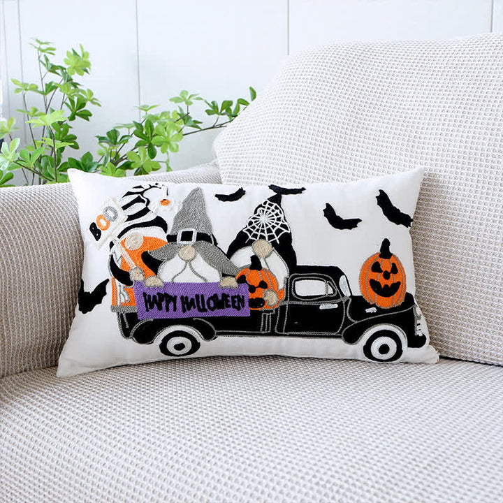 Skanto | Brodert Halloween Dekorativ Putevårde Høst Putekappe 30x50cm