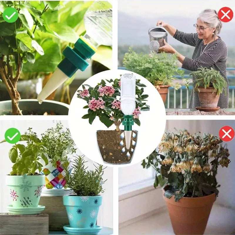 Skanto | Selvvannende pigger for planter – Automatiske drypptips for flasker