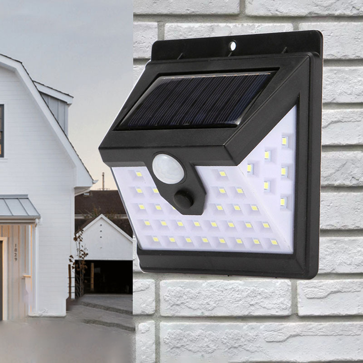 Moderne Enkelhet Solvannavstøtende Bevegelsessensor ABS Rektangulær LED Vegglampe For Utendørs Patio | Skanto