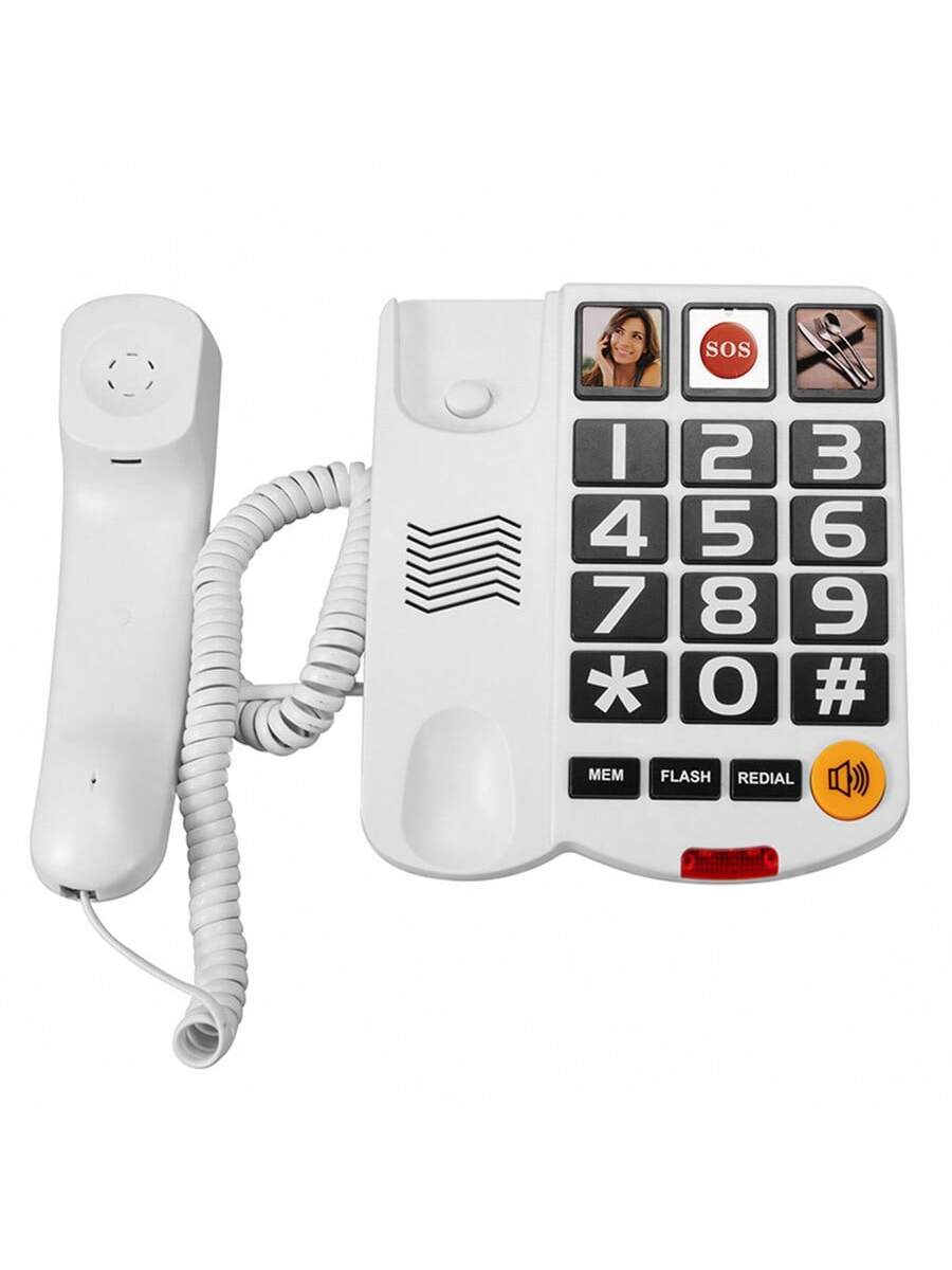 Skanto | Kablet hjemmetelefon for eldre – Stilren, enkel og holdbar