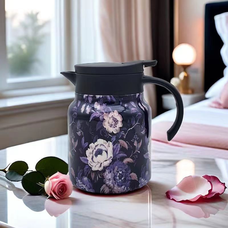 Skanto | 🔥Tidsbegrenset rabatt🔥1000 ml vakuumisolert tekanne med sil