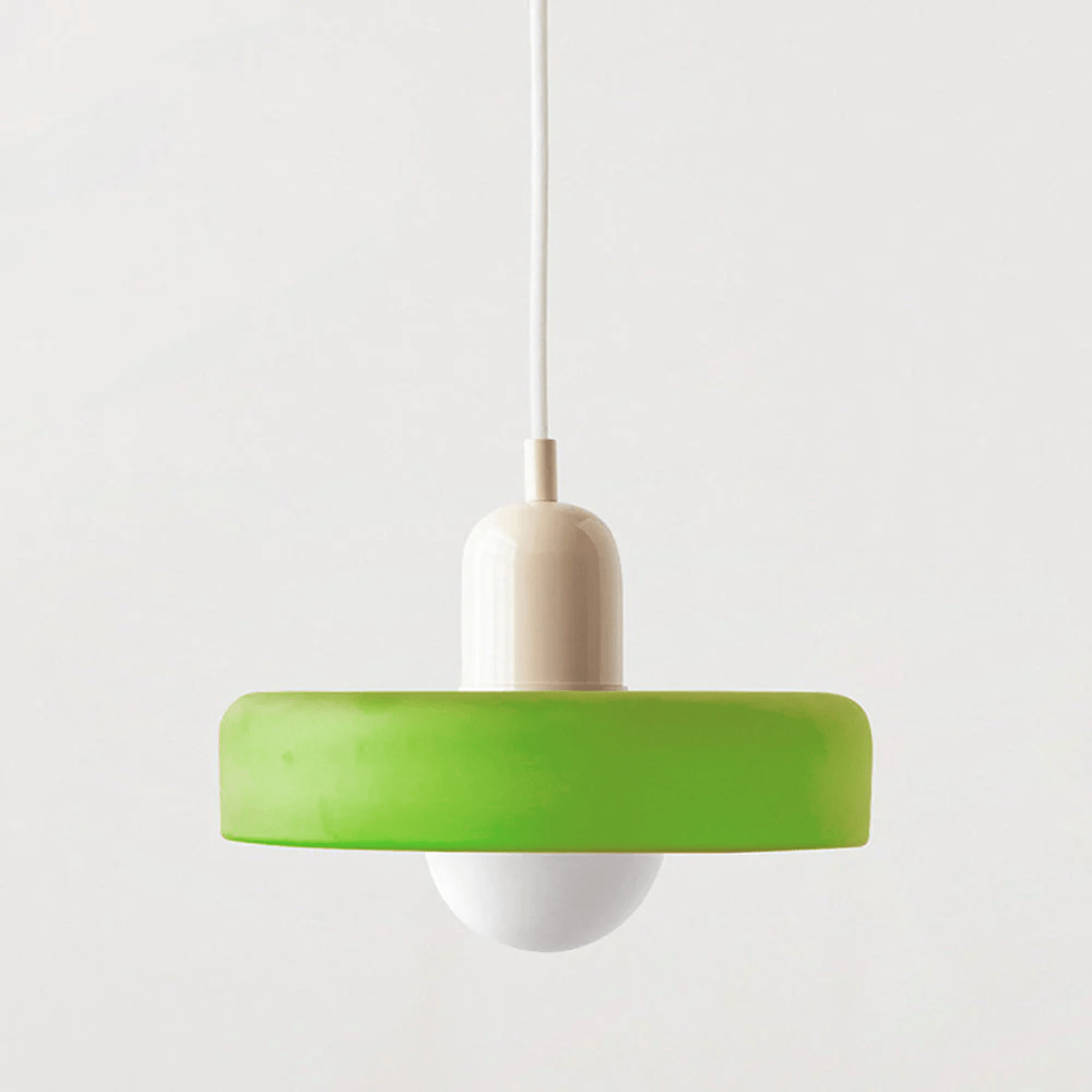 Skanto | Bauhaus Farget Glasspendellampe for Moderne Interiører