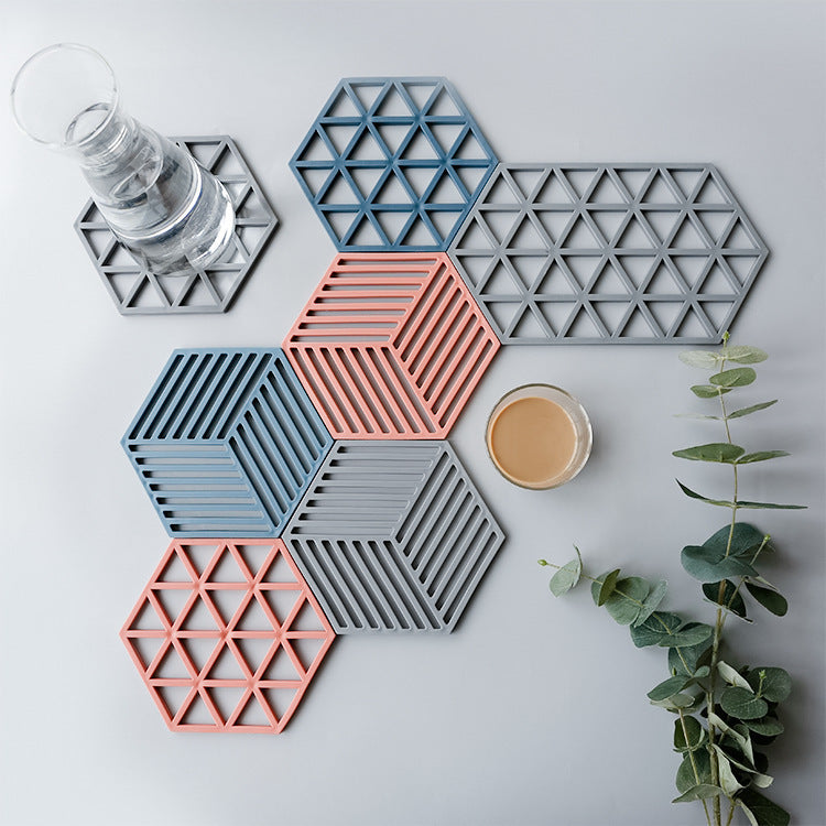 Unisex Silikon Coaster med geometrisk design Skanto