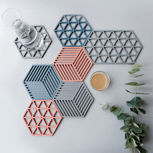 Unisex Silikon Coaster med geometrisk design Skanto