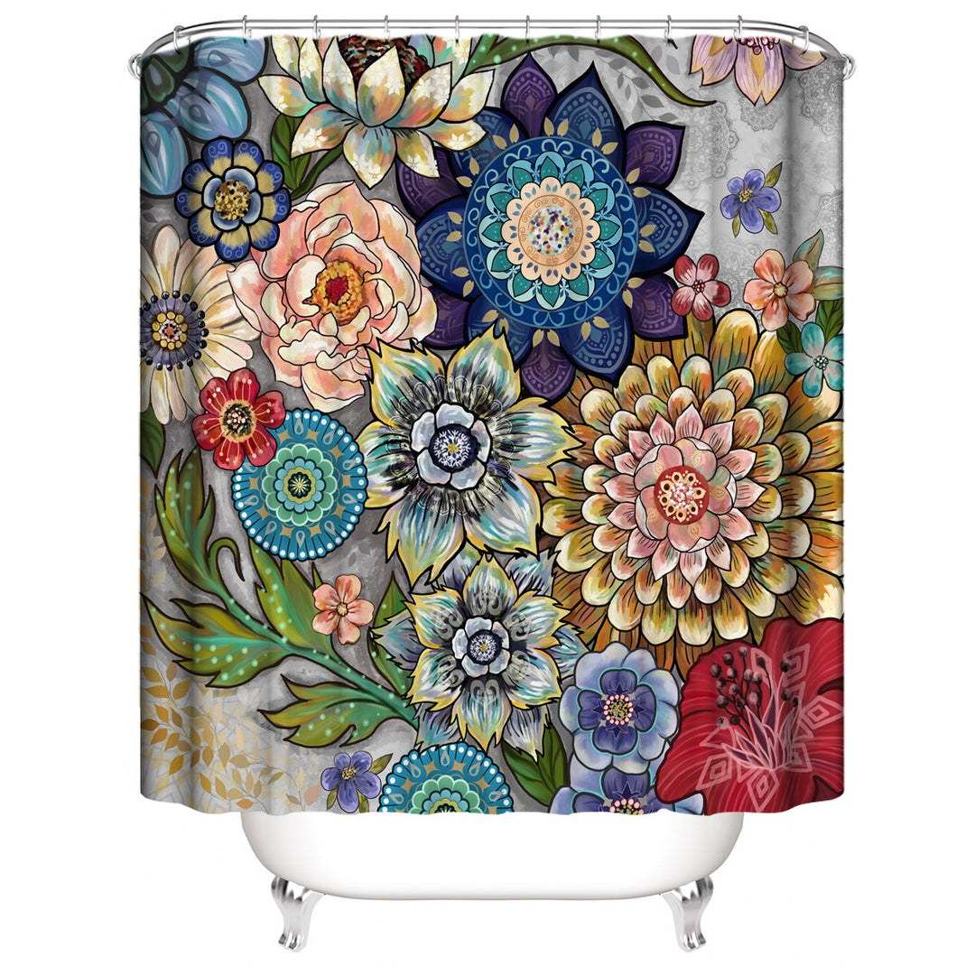 Blomsterdesign badesett Skanto