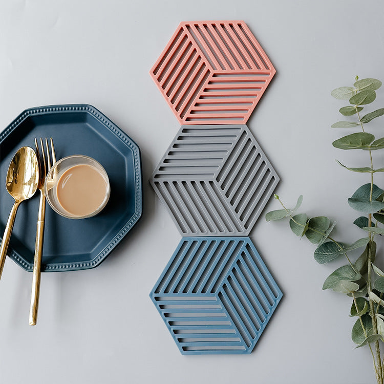 Unisex Silikon Coaster med geometrisk design Skanto