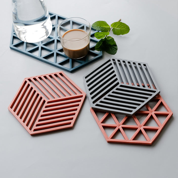 Unisex Silikon Coaster med geometrisk design Skanto