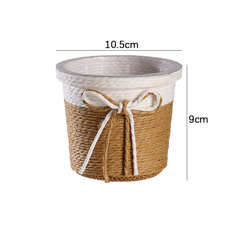 Dekorativ Woven Plantekrukke Skanto