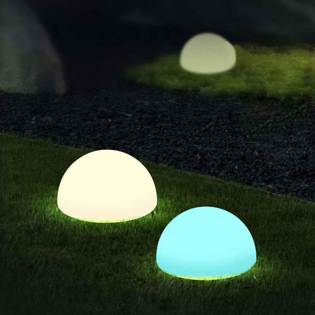 Solar vanntett PE sfærisk LED utendørs dekorativ plenlampe | Skanto
