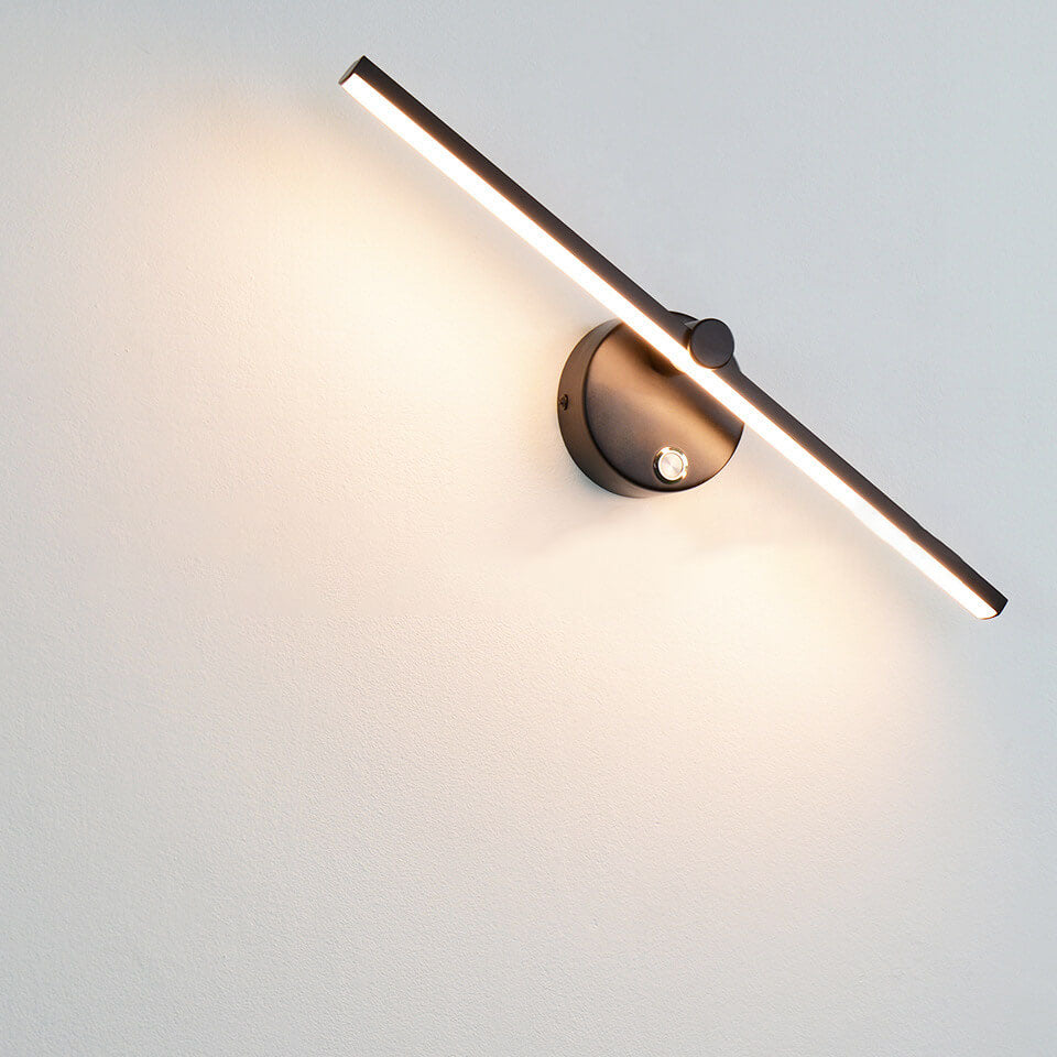 Skanto | Nordisk Minimalist Aluminium Lang Stangbryter LED Speil Vegglampe