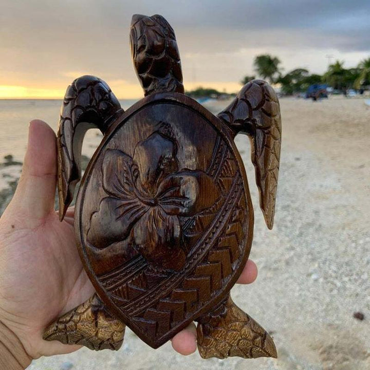 Holzskulptur Hawaii-Skjoldpadde | Skanto