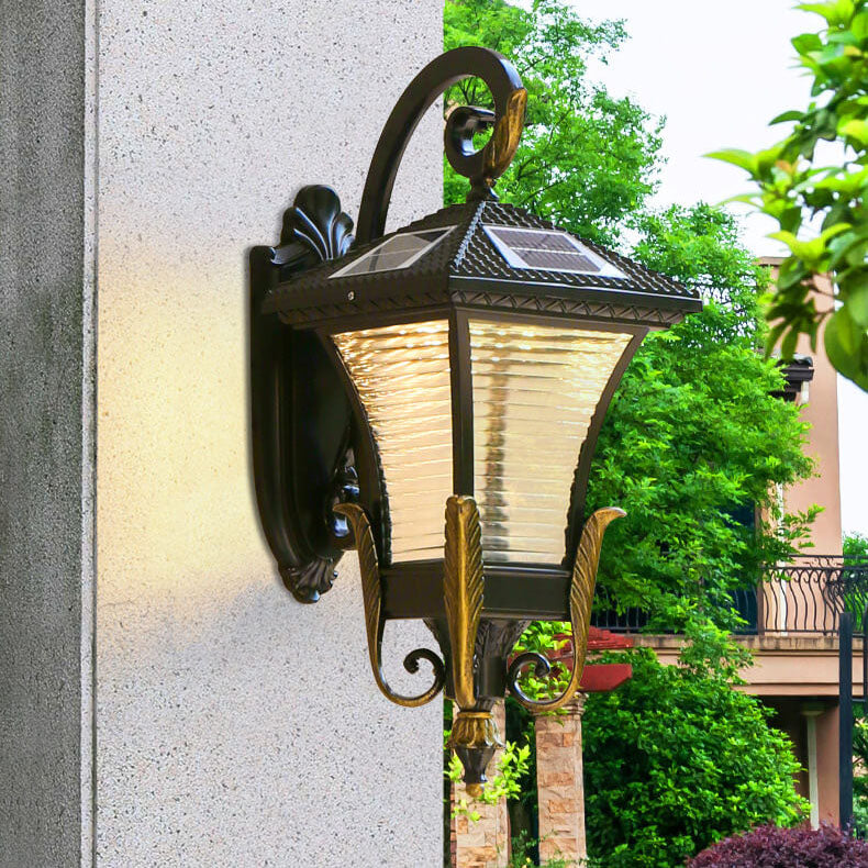 Europeisk stil Retro Aluminium Vanntett Utendørs 1-Lys Vegg Sconce Lampe | Skanto