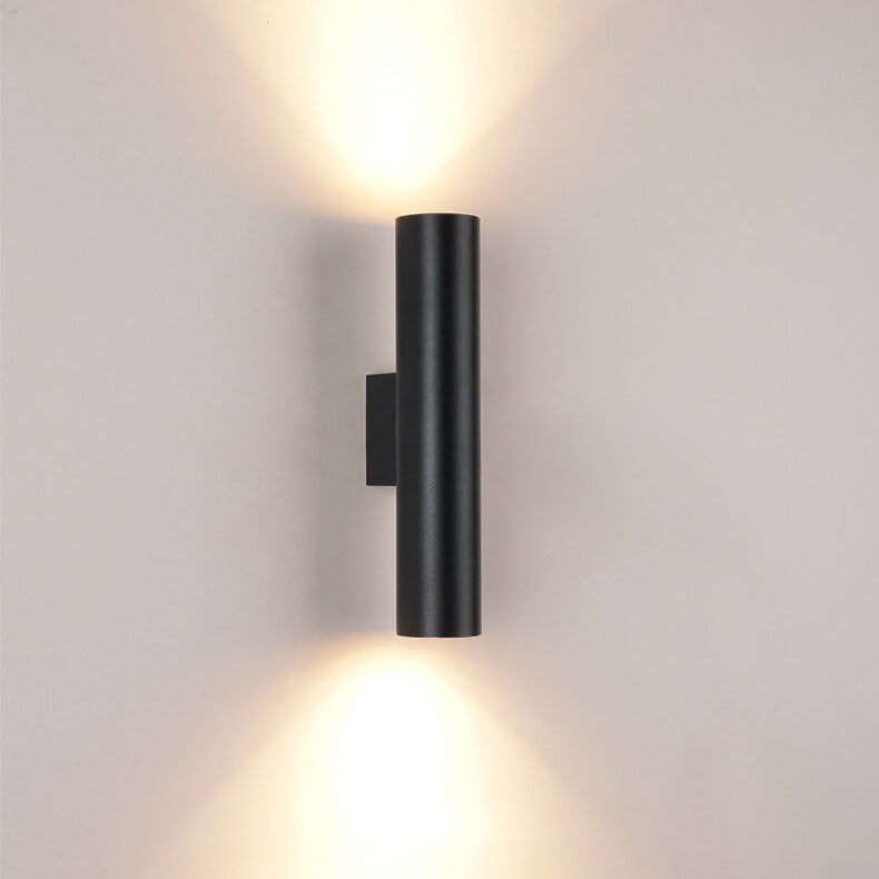 Skanto | Enkel Aluminium Sylinderformet 2-Lykt Vegglampe
