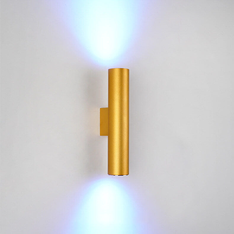 Skanto | Enkel Aluminium Sylinderformet 2-Lykt Vegglampe