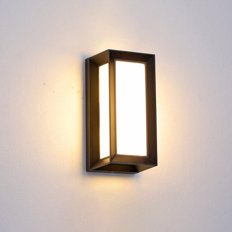 Moderne Kreativ Geometri Aluminium Utendørs Vanntett LED Vegglykt Lampe | Skanto