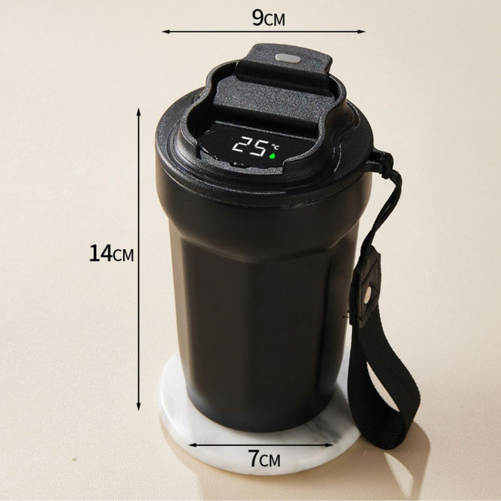 Skanto | Kopp i rustfritt stål med LED-temperaturdisplay 450 ML