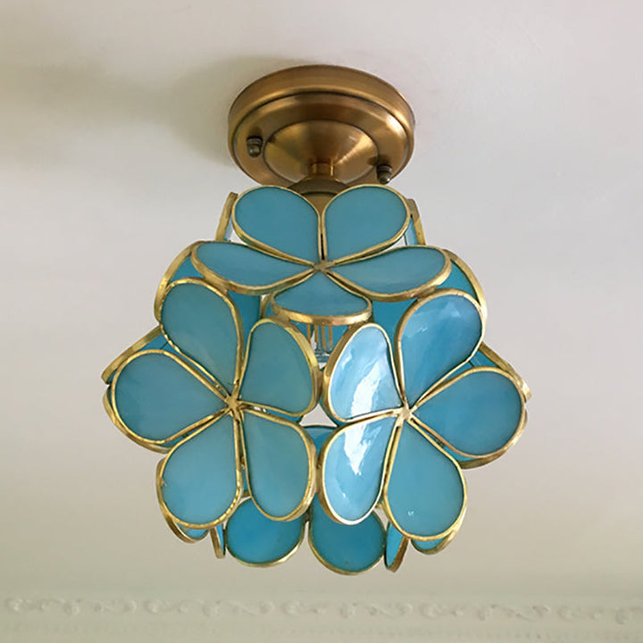 Retro stil PVC taklampe – Blomstermønster for et unikt utseende | Skanto