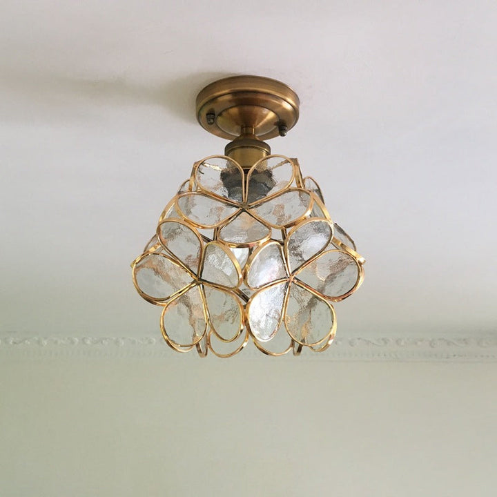 Retro stil PVC taklampe – Blomstermønster for et unikt utseende | Skanto
