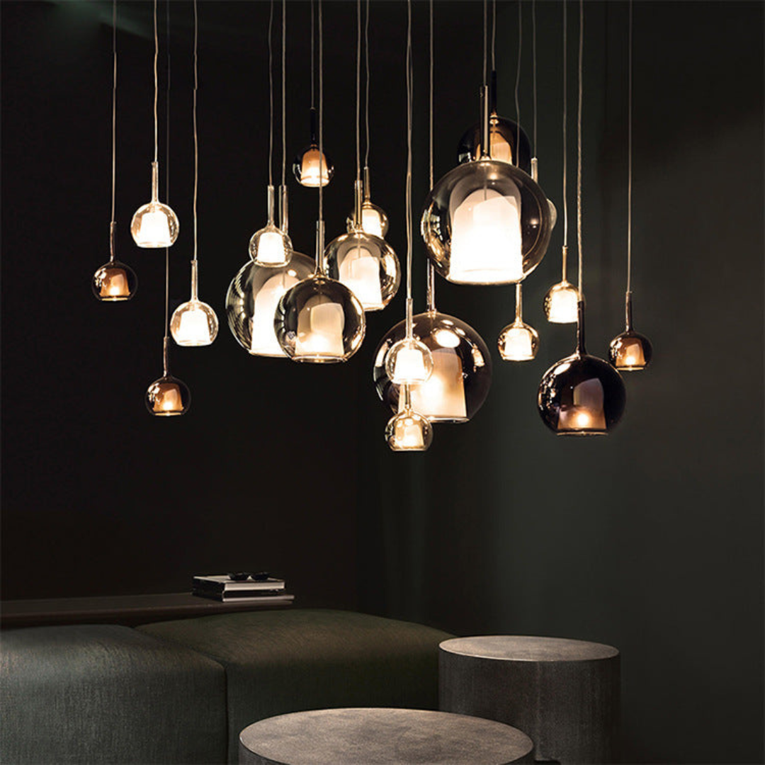 CelestialGlow Light - Moderne Glass Pendellampe | Skanto