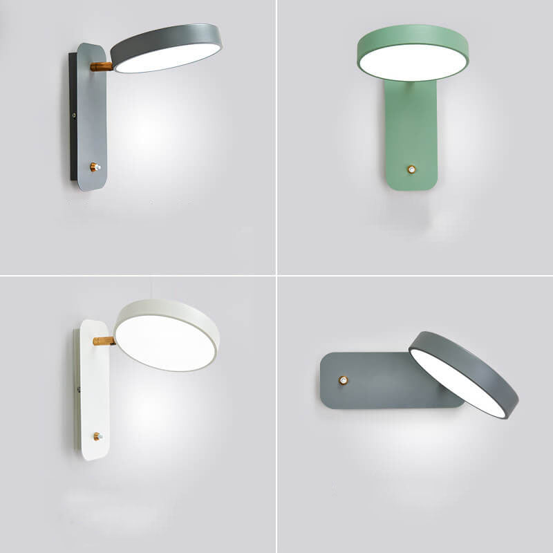 Skanto | IllumiTurn – Nordisk LED Roterende Vegglampe | Macaron Design | Justerbar Belysning