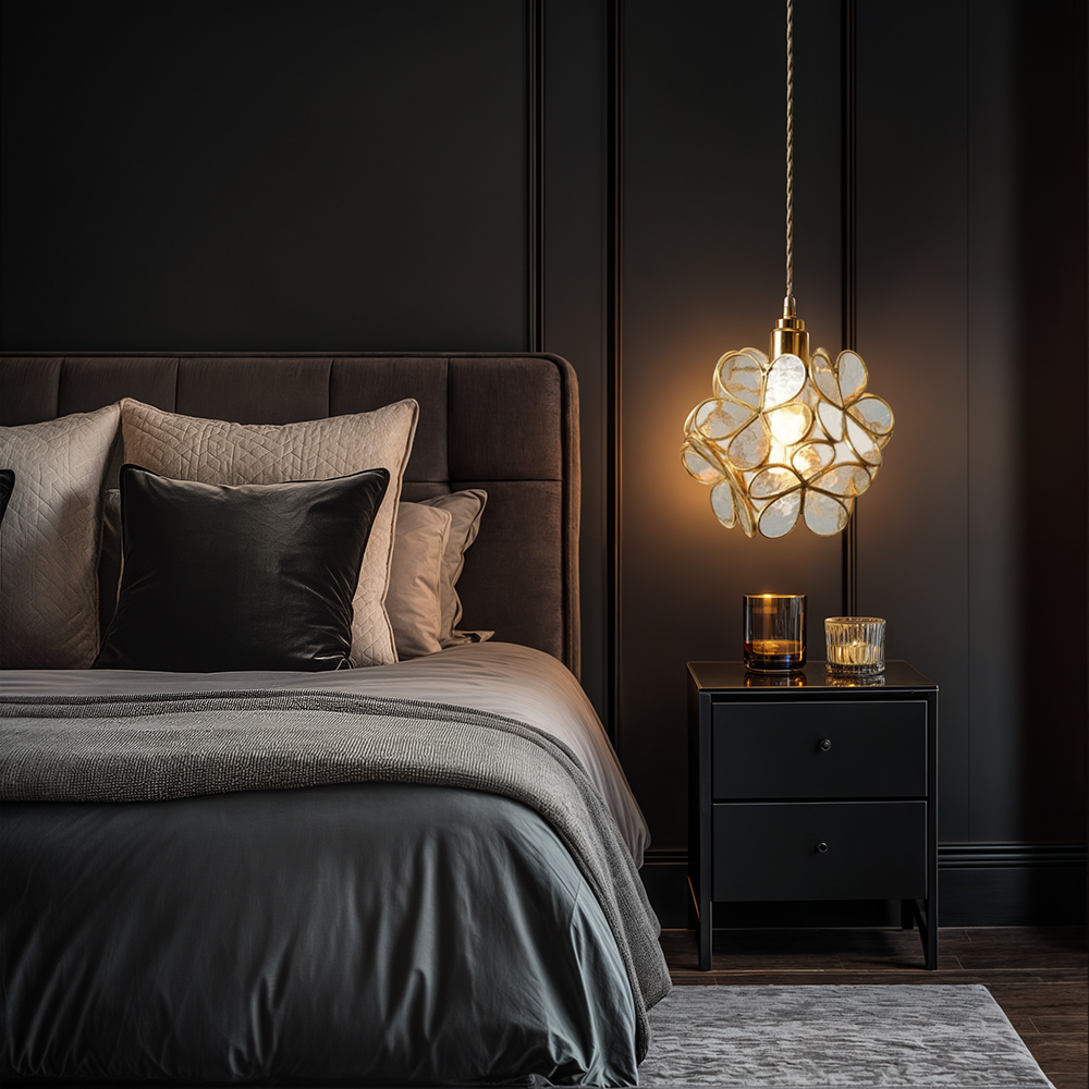 Skanto | Moderne Blomsterform Glass LED Pendellampe