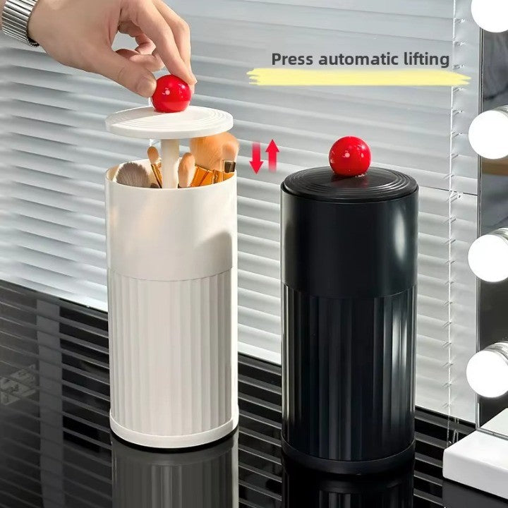 Skanto | Automatisk Pop-Up Sylinderisk Makeup Børste Organizer