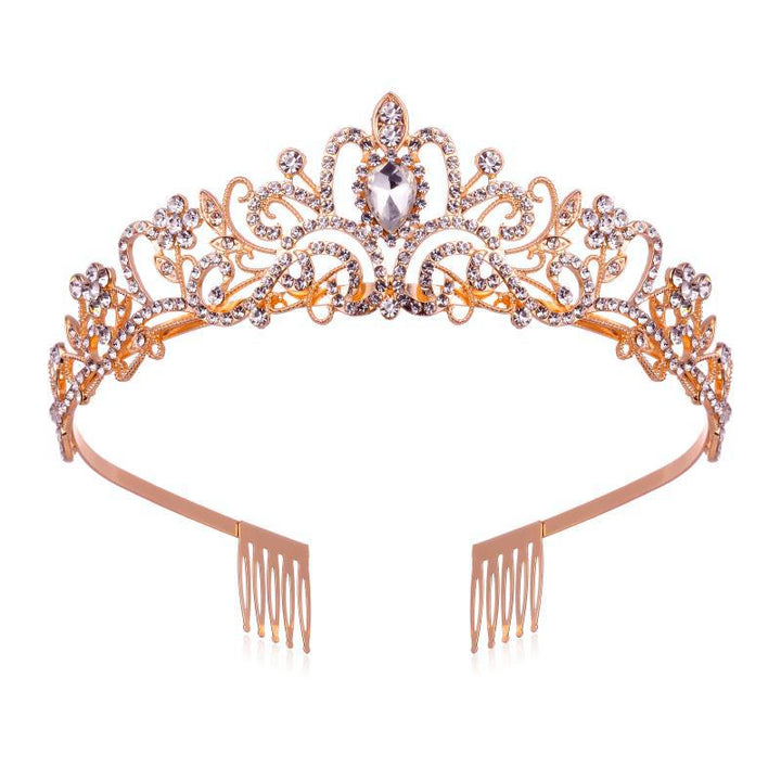 Damer Glitrende Krystall-Tiara med filigran design Skanto