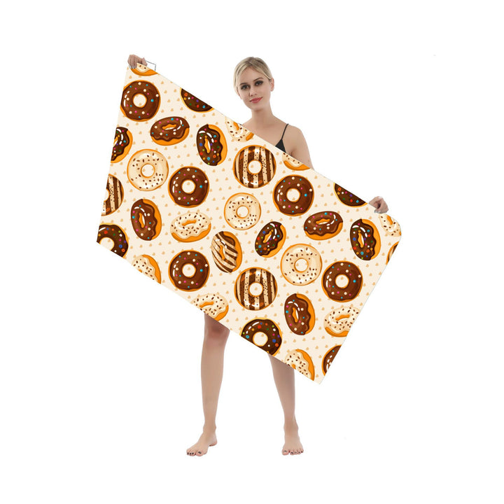Multifunksjonelt strandhåndkle i kreativt mandala-design Skanto