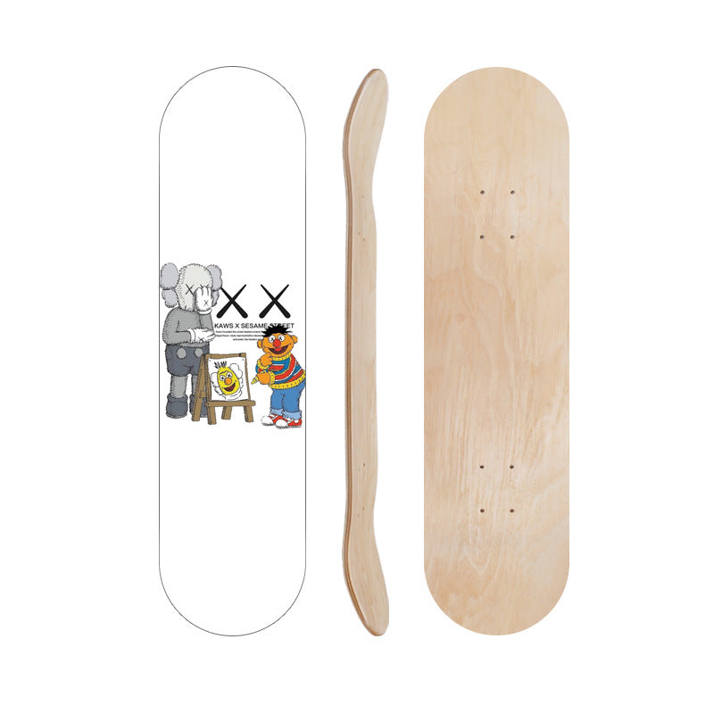 Tegneserieinspirert skate dekk Skanto