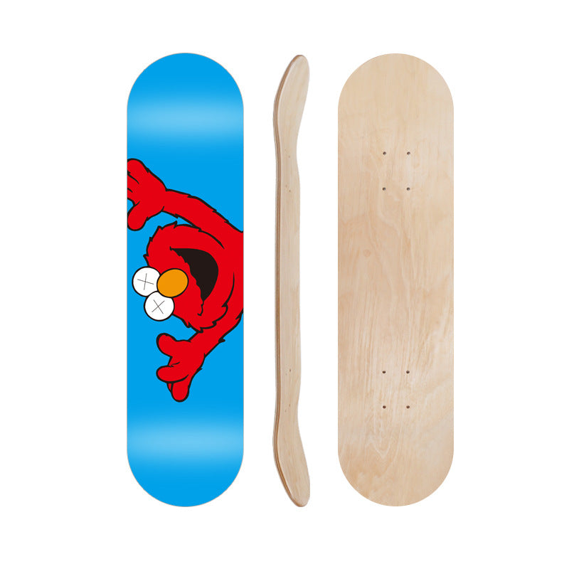 Tegneserieinspirert skate dekk Skanto