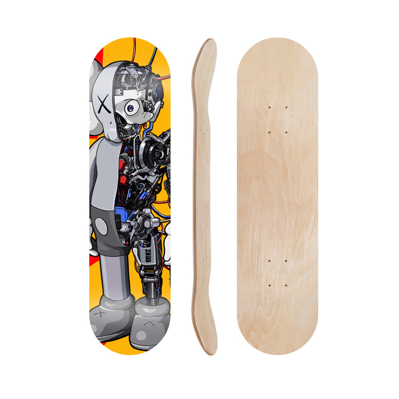 Tegneserieinspirert skate dekk Skanto