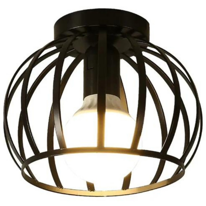 Trendy industriell taklampe med åpent design - ForgeLight | Skanto