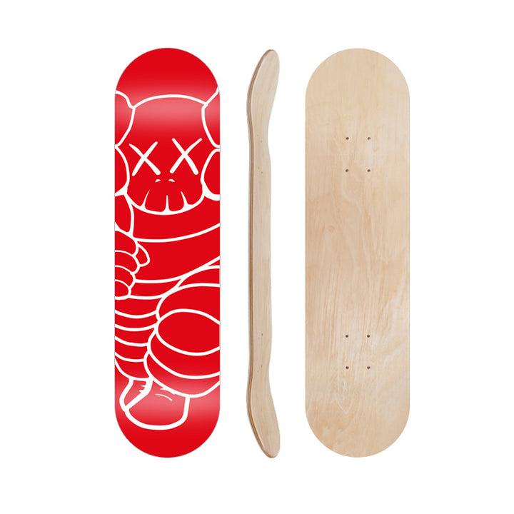 Tegneserieinspirert skate dekk Skanto