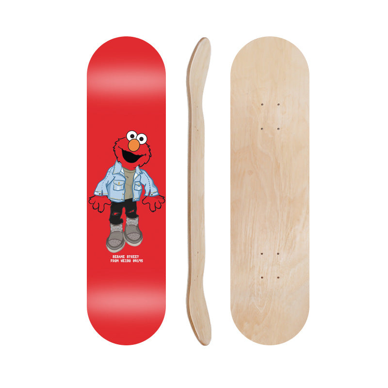 Tegneserieinspirert skate dekk Skanto