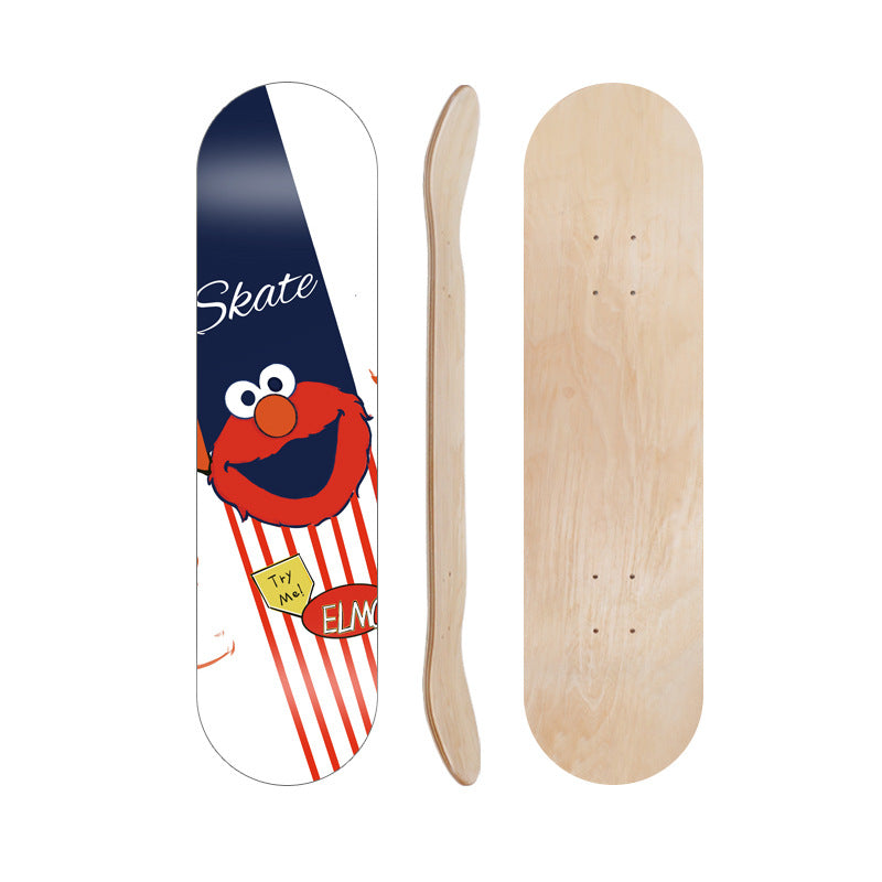 Tegneserieinspirert skate dekk Skanto